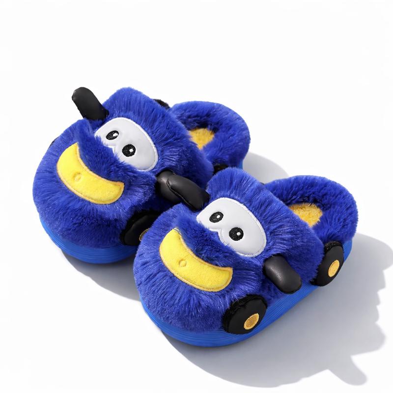 Soft, warm, and anti-slip winter slippers for kids, perfect cozy indoor footwear for toddlers.