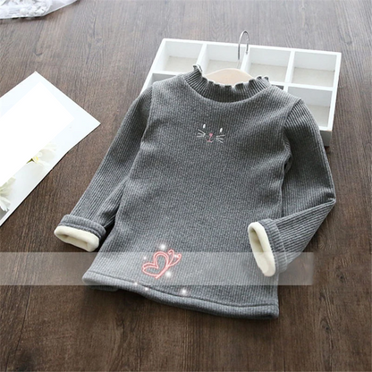 Kids long sleeve cartoon sweater, durable and stylish toddler playwear