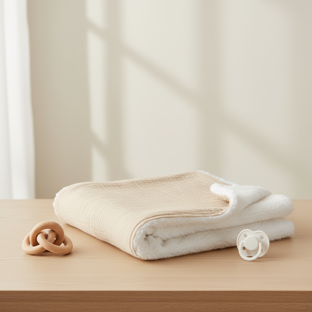 Abstract pattern baby swaddle blanket, soft breathable polyester for peaceful baby sleep