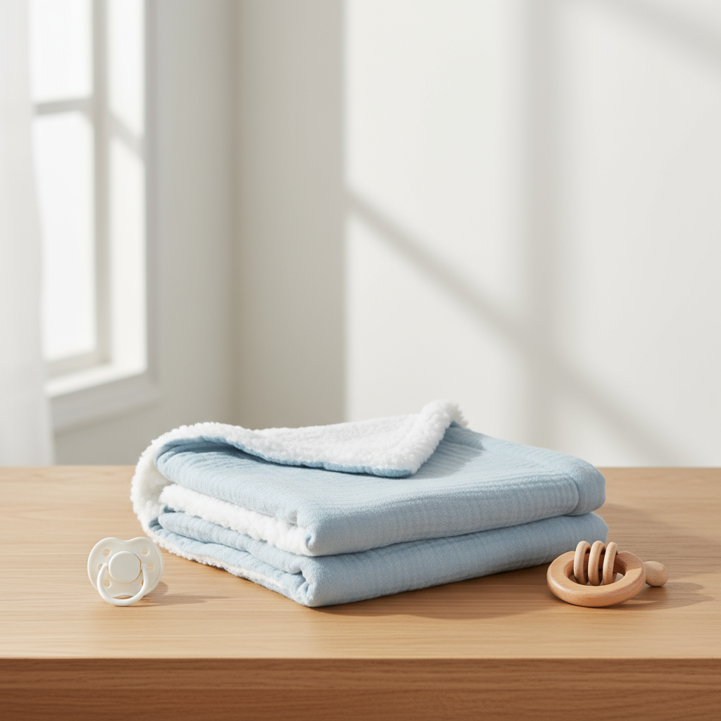 Baby accessories: soft polyester swaddle blanket for comfortable, secure newborn sleep