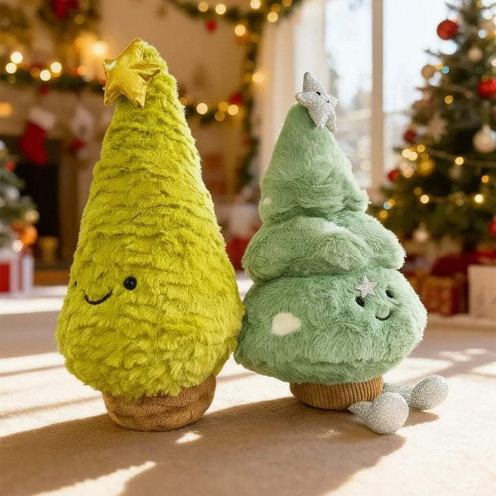 Festive plush Christmas tree, a cozy winter home accent or unique Christmas gift for loved ones.