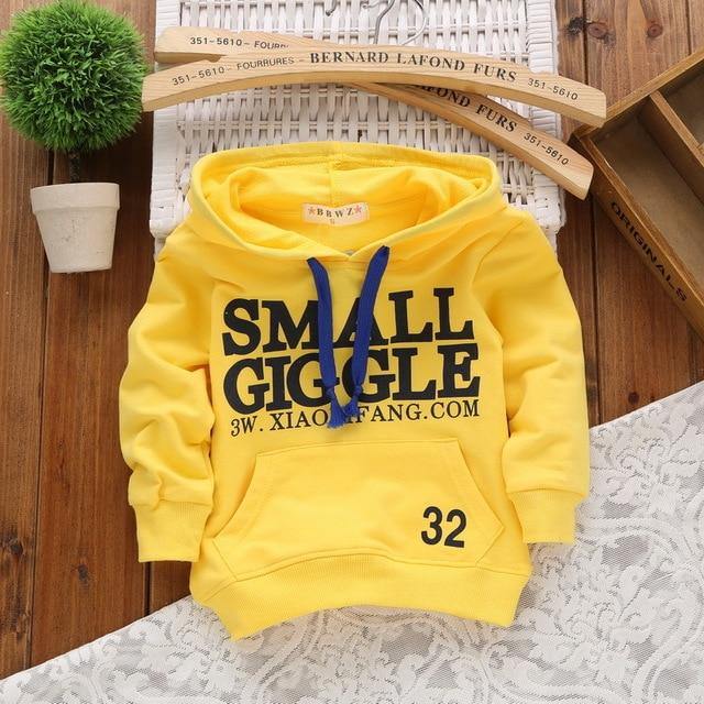 Cozy fleece-lined toddler hoodie for boys & girls. Soft cotton blend children's casual wear, perfect for fall warmth.
