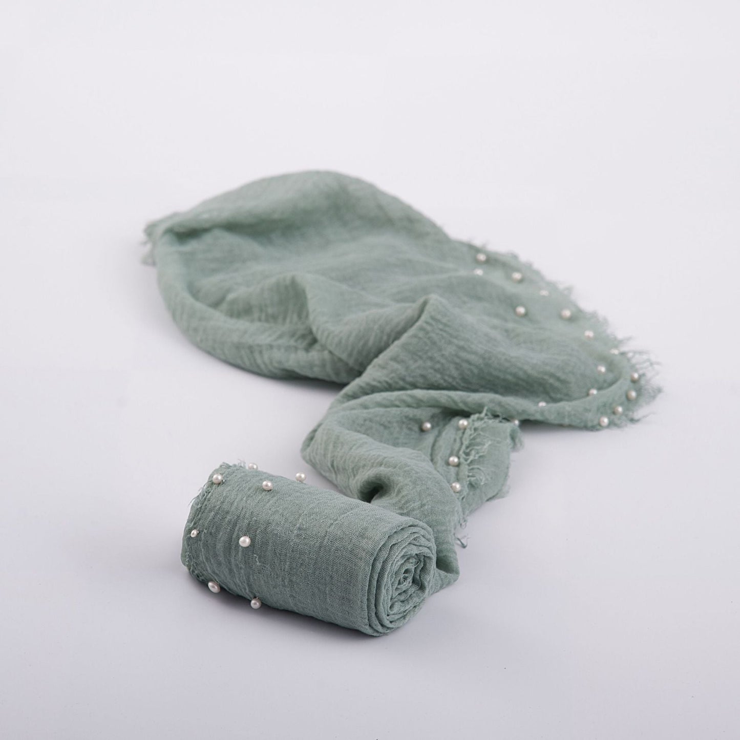 Light gray stretch newborn wrap blanket for baby photography props, cozy infant swaddle