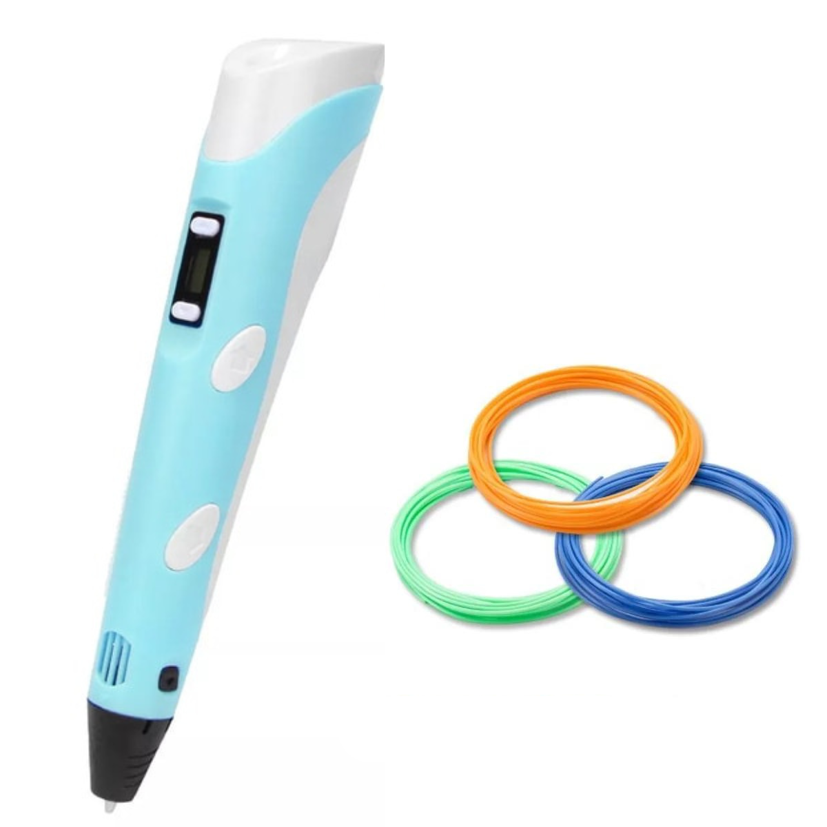 Instructions manual opened to show how to use a creative 3D drawing pen, an ideal educational toy