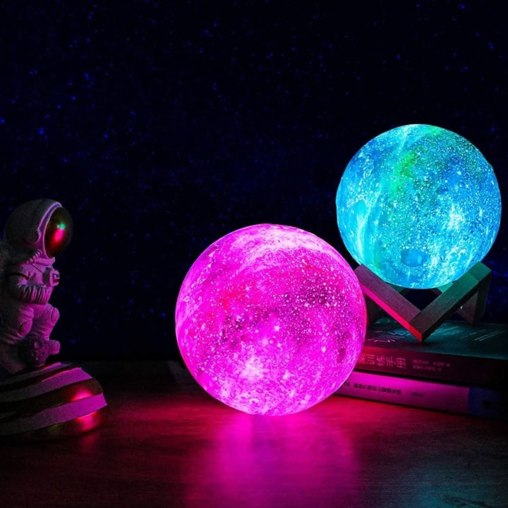 LED globe lamp with remote, creating perfect mood lighting for bedrooms.