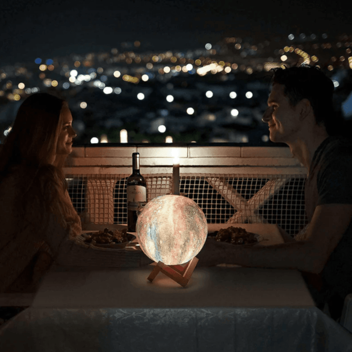 Sleek LED ambient light globe, an energy-efficient modern lamp for homes.