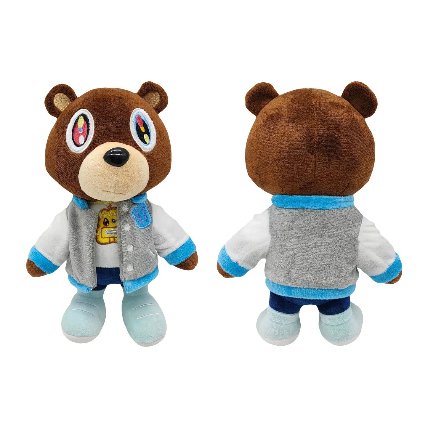 Cute 10.24-inch brown plush teddy bear toy for kids, perfect baby gift.