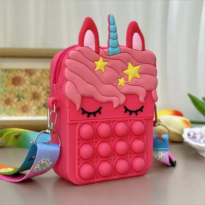 Playful animal themed silicone coin purse, ideal baby accessory