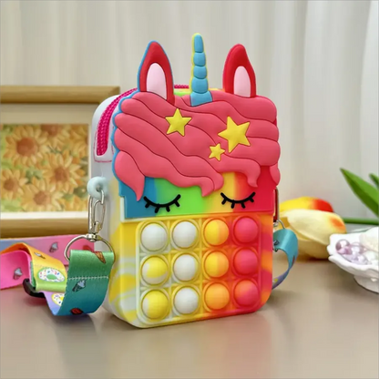 Collection of colorful animal silicone coin purses, perfect for girls