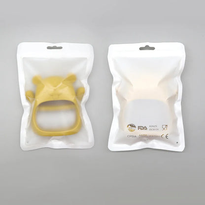 Compact animal silicone teether bracelet, easy for babies to hold and chew