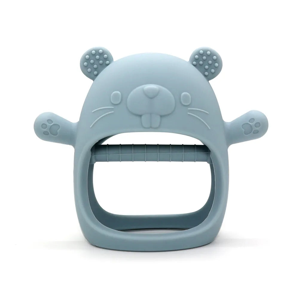 Baby teether bracelet made of food-grade silicone, BPA-free and safe