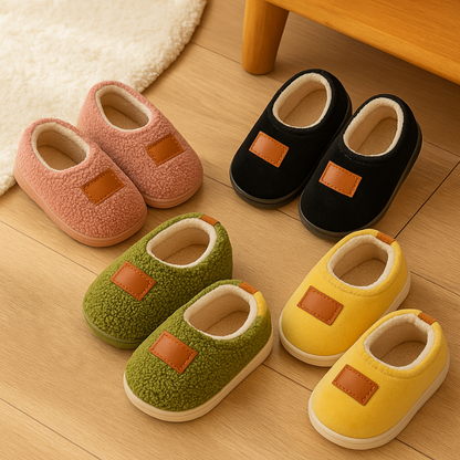 Cute anti-slip fleece baby shoes for infants, perfect first walker soft sole footwear