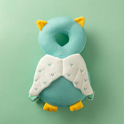 Toddler head protector backpack cushion, an owl design, perfect for learning to walk