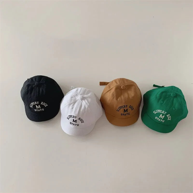 Trendy toddler hat: embroidered baseball cap with adjustable back, unisex baby fashion