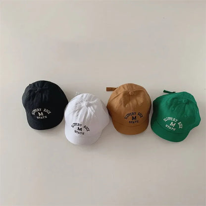 Trendy toddler hat: embroidered baseball cap with adjustable back, unisex baby fashion