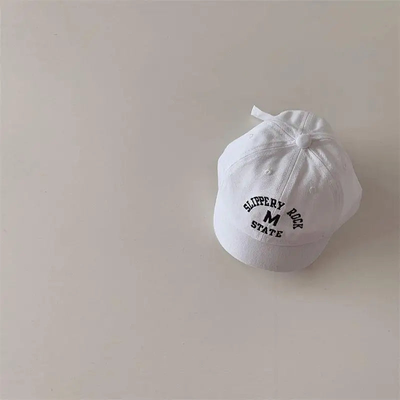 Letter embroidered baseball cap for baby, a fashionable and practical baby accessory