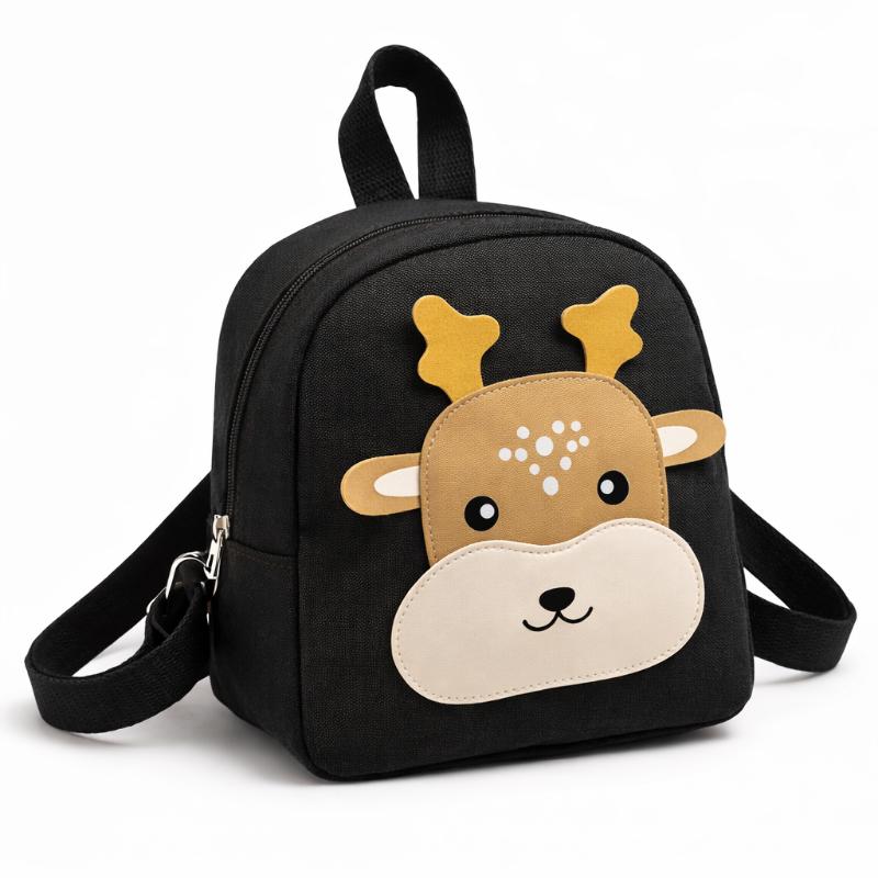 Multicolor animal print kids backpack, vibrant and durable preschool bag