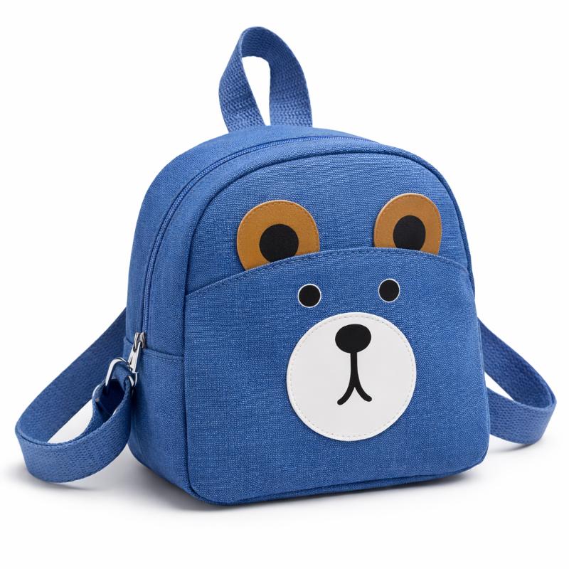 Blue elephant kids backpack, durable children's bag for daycare essentials
