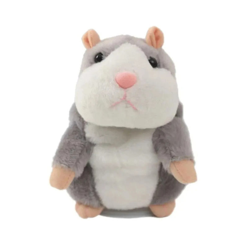 Adorable talking plush hamster toy, designed for children's interactive play & development