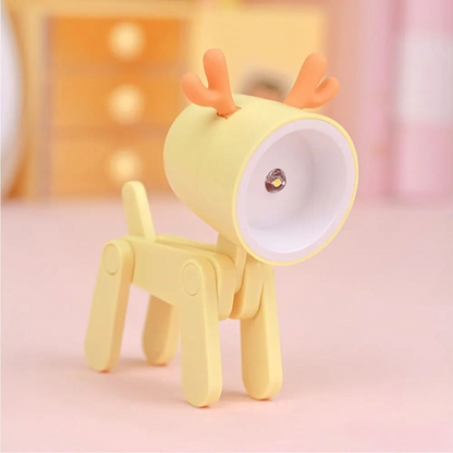 Rechargeable animal night light, owl design, warm LED light for kids' bedroom readability