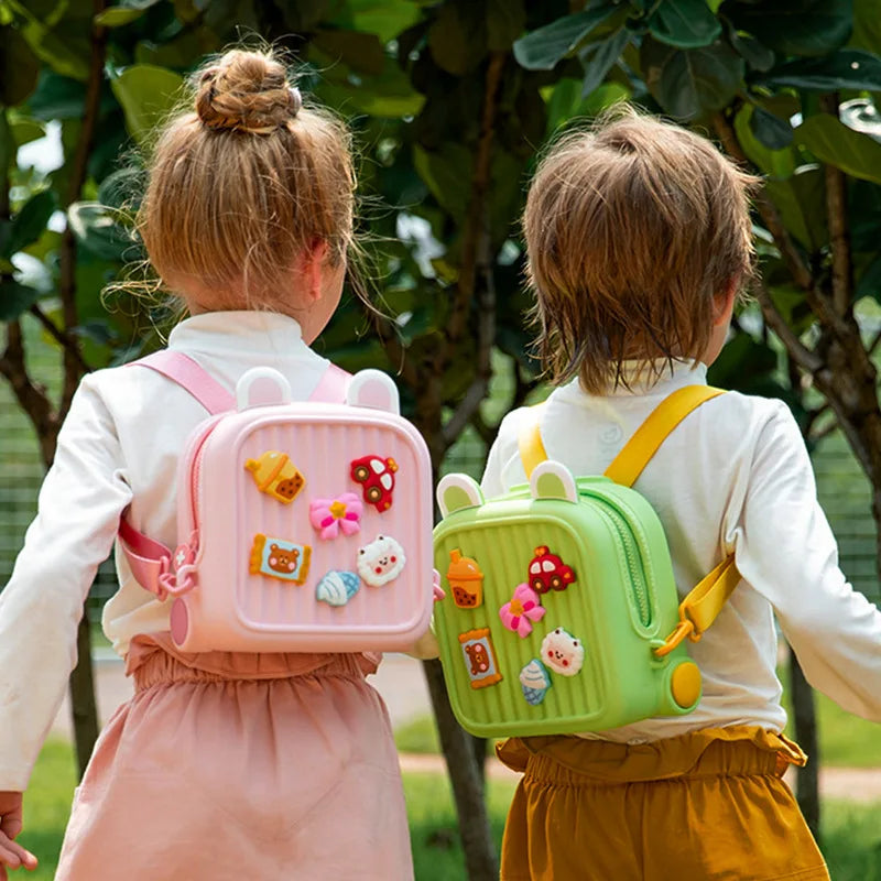 Cute cartoon animal children's backpack, water-resistant school bag for kids