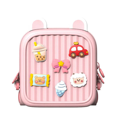 Children's school bag featuring cartoon animals, ideal for young kids