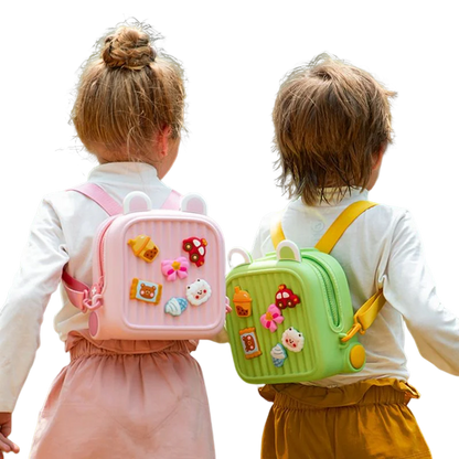 Durable children's cartoon animal school bag, lightweight for daily use