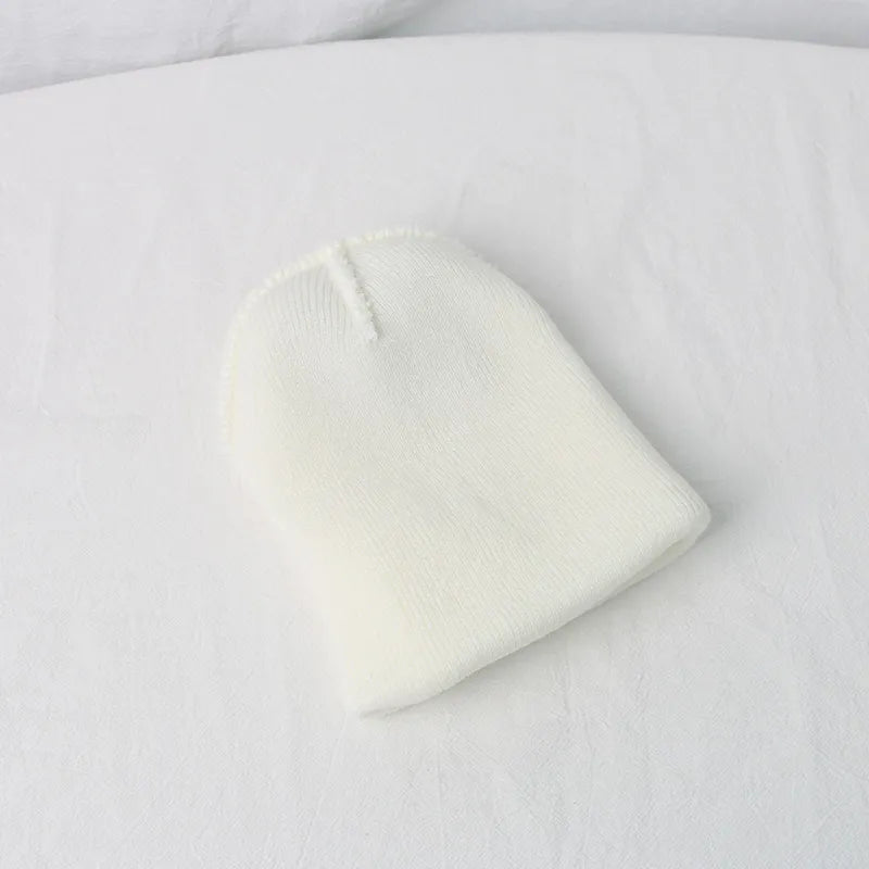 Comfortable knitted bear hat, a must-have baby accessory for colder weather.