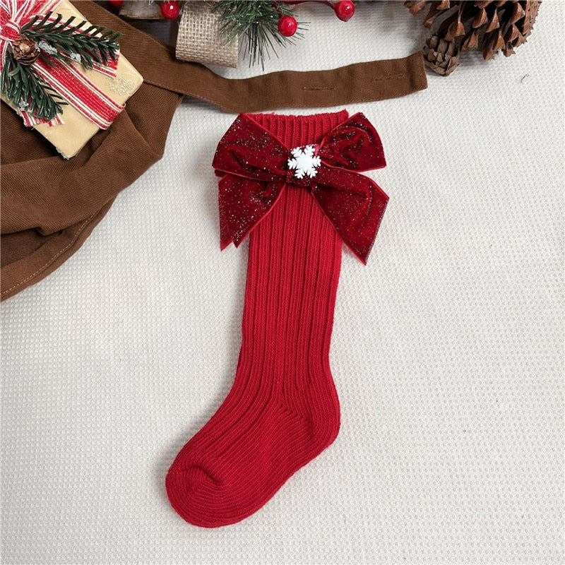 Close-up of a festive anti-slip sock with a cute gingerbread man design