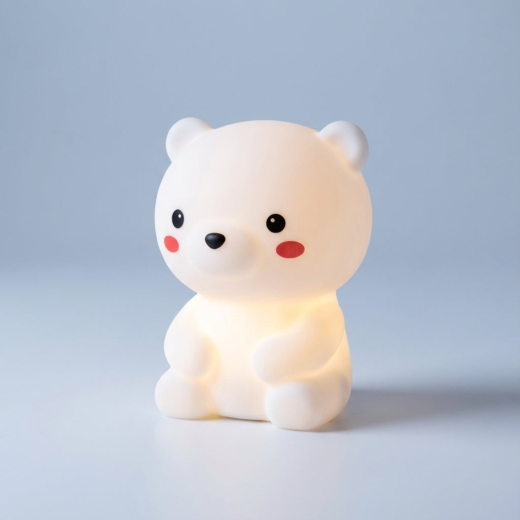 Cute animal-shaped Dreamasaur LED night lamp, perfect for kids' nursery & bedroom decor. Sleep aid.