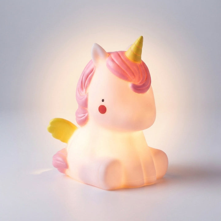 Gentle glow Dreamasaur LED night light. Ideal kids' lamp for calming nursery sleep aid & bedroom.