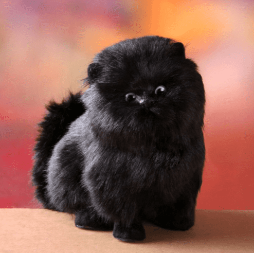 Engaging electric plush kitten toy with realistic sounds, an interactive animal toy for kids' fun.