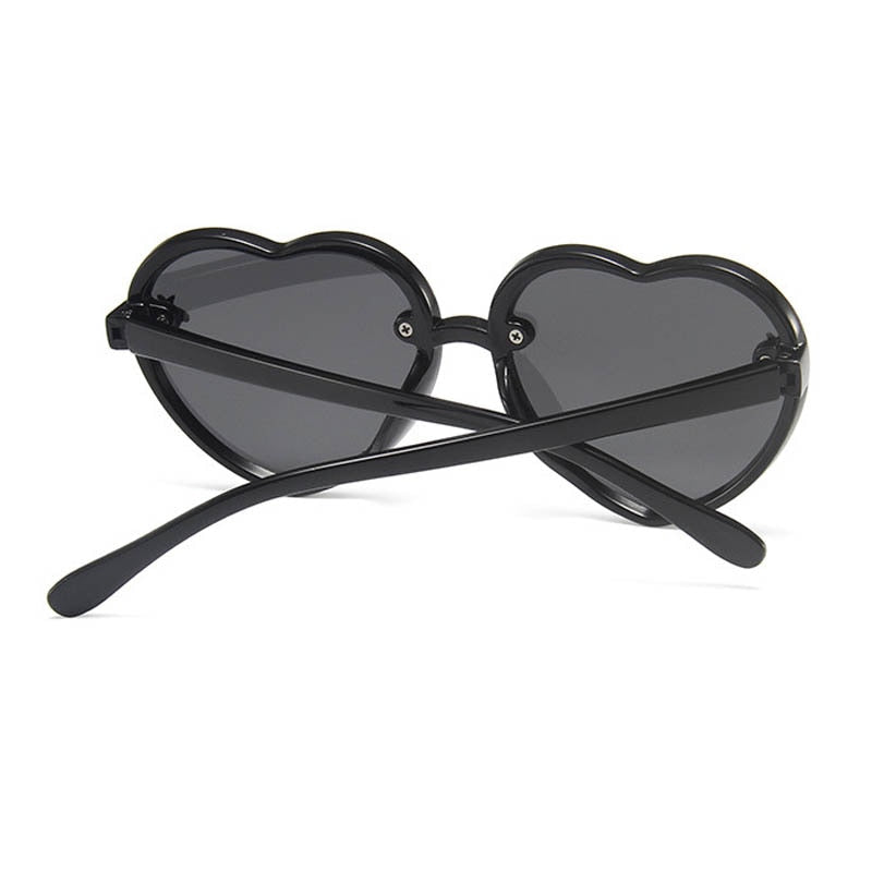 Girls' stylish red heart-shaped sunglasses with full UV protection, perfect for kids eyewear & outdoor play