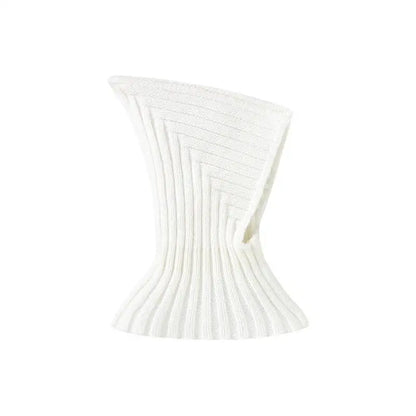Knitted baby hat in a light color, suitable for both baby boys and girls, a warm winter accessory.