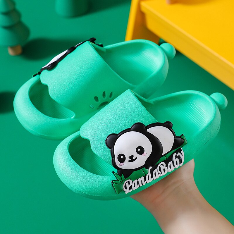 Children's panda sandals with non-slip sole, perfect for active toddlers and babies