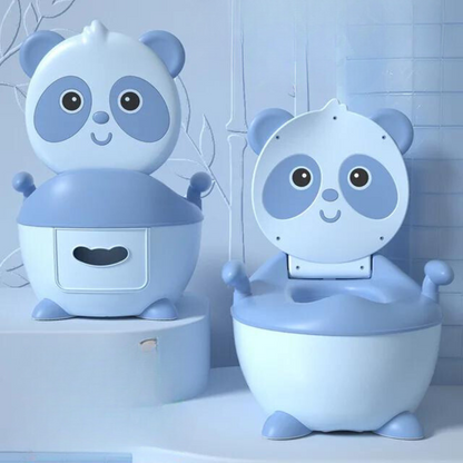 Panda potty with a smooth, easy-to-clean surface, designed for hygienic and effective potty training.