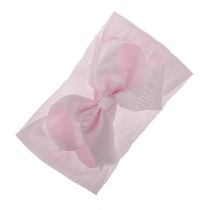 Stretchable cotton bow headband, perfect for infant girls, comfortable and stylish