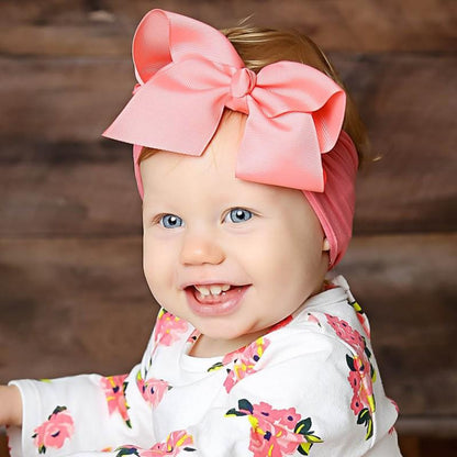 Purple soft bow headband, cute accessory for baby and toddler girls, stretchable