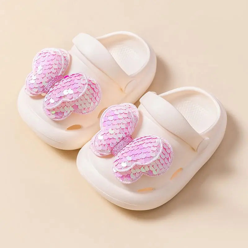 Girls' soft EVA non-slip princess slippers, ideal summer sandals for kids' fashion