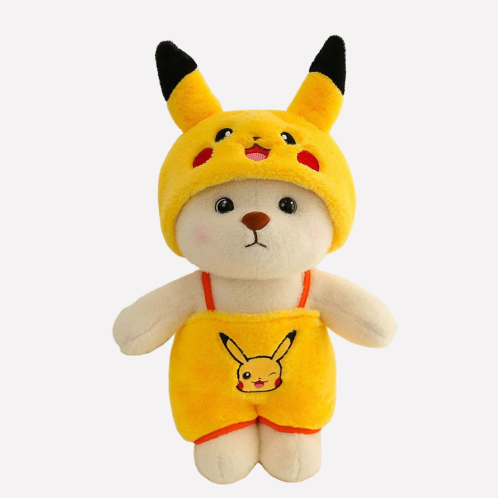 Cute plush bear stuffed animal; soft, cuddly toy for kids & babies. Perfect comfort & playtime companion.