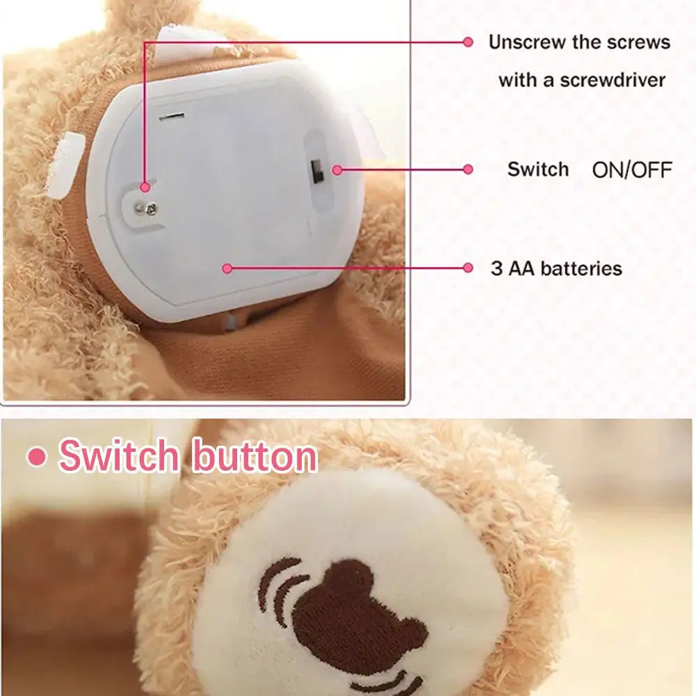 Unisex peekaboo bear plush with sound and movement, perfect for captivating young children.