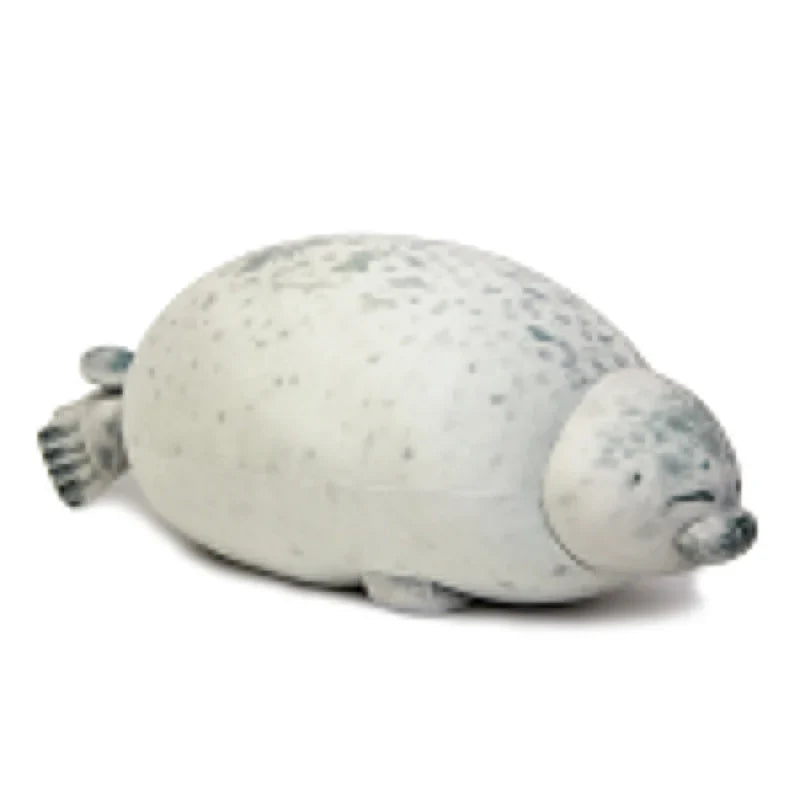 Plush sea lion toy for babies, cuddly stuffed animal, lovely nursery decor.