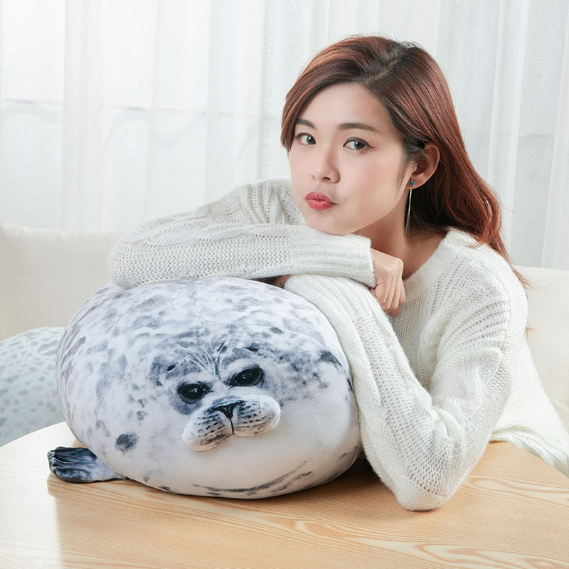 Soft baby sea lion toy, delightful stuffed animal for young children.