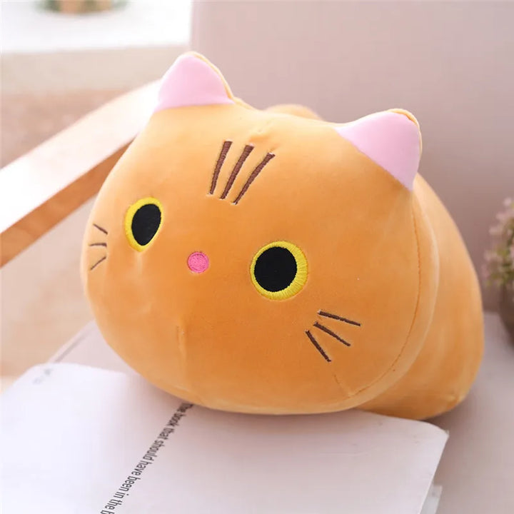 Adorable cat plush, a perfect children's gift for playtime and cuddles.