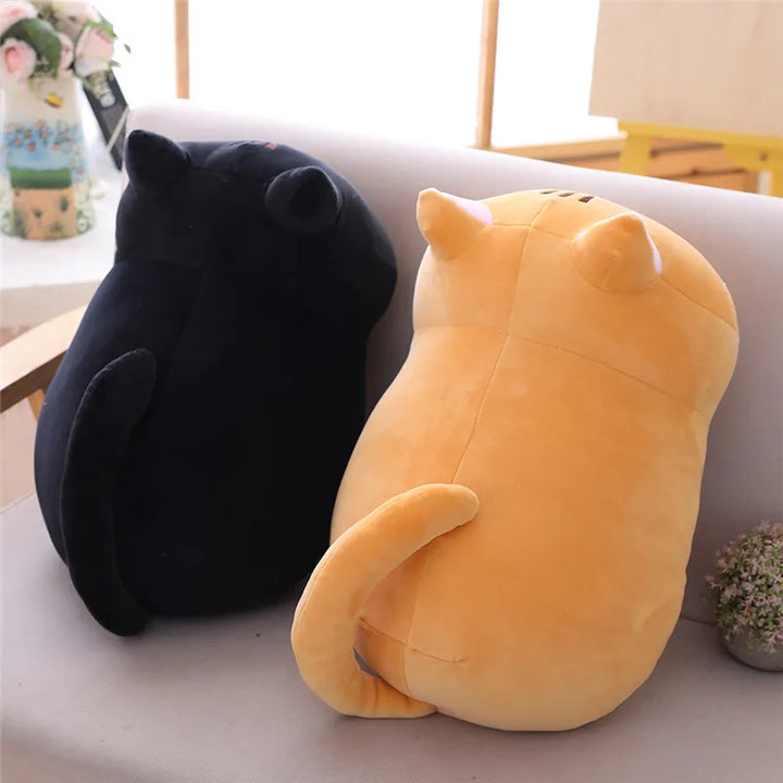 Cute cat hug pillow, an adorable plush toy for kids' comfort & decor.