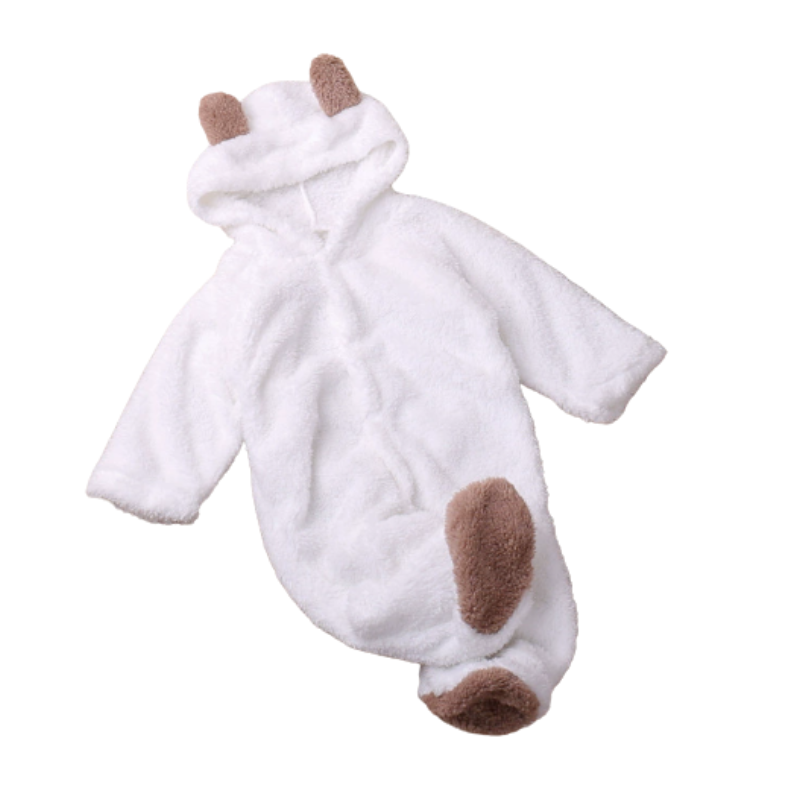 Charming baby burrow animal romper, great baby gift and cozy wear for infants.