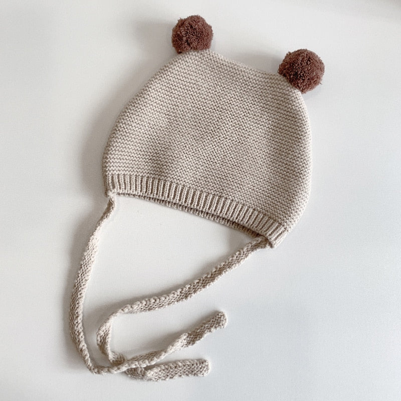Children's warm winter crochet hat, unisex design for comfortable baby headwear