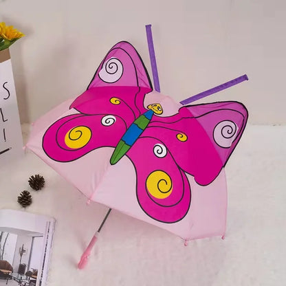 Space-themed child's umbrella with planets and stars, cool nylon rain gear for kids