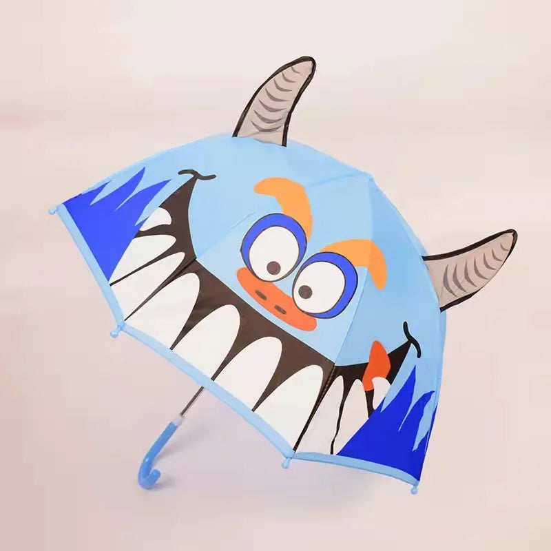 Butterfly children's umbrella, delicate wings on a pink background, perfect for rainy days