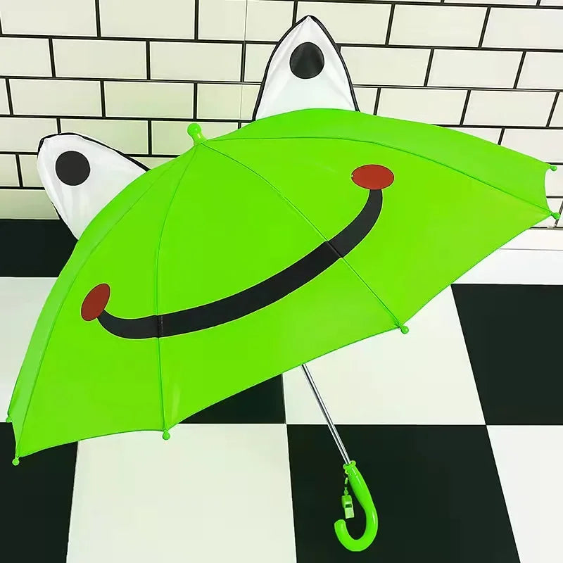 Shark-themed kids umbrella with teeth, exciting rain gear for fearless outdoor play